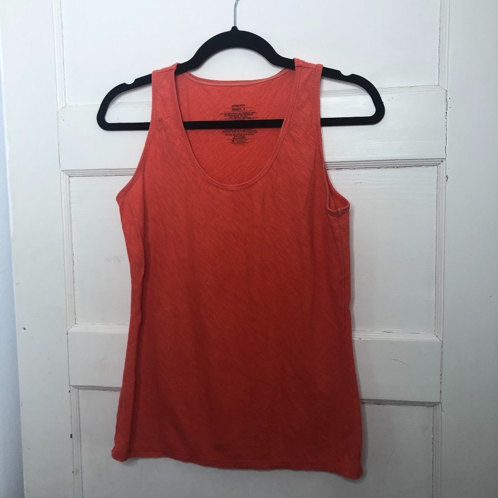Orange Patagonia Hiking Tank